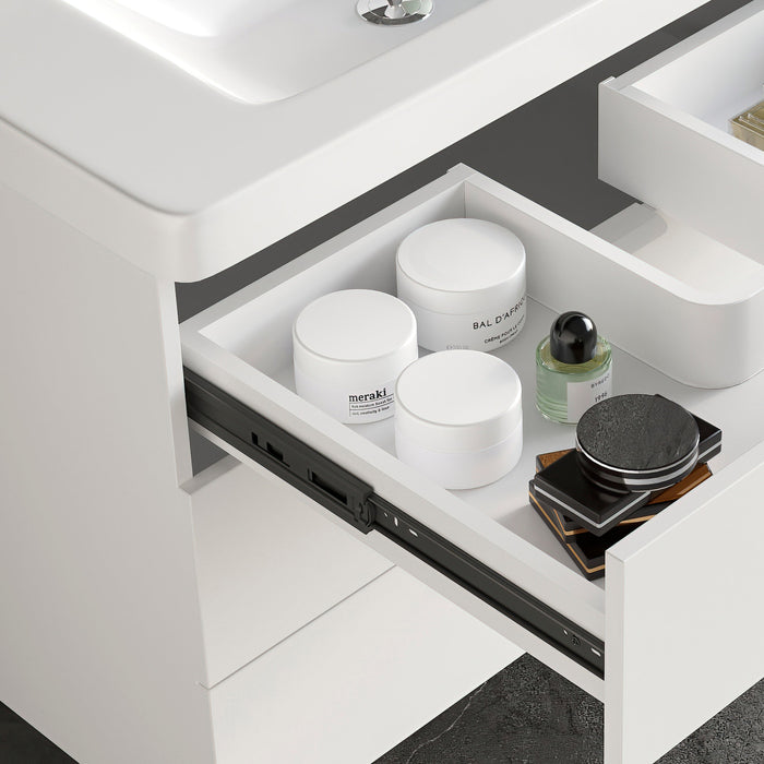 Set 10 Guide Cassetto con Chiusura Soft 45x400 mm in Acciaio Emuca Nero