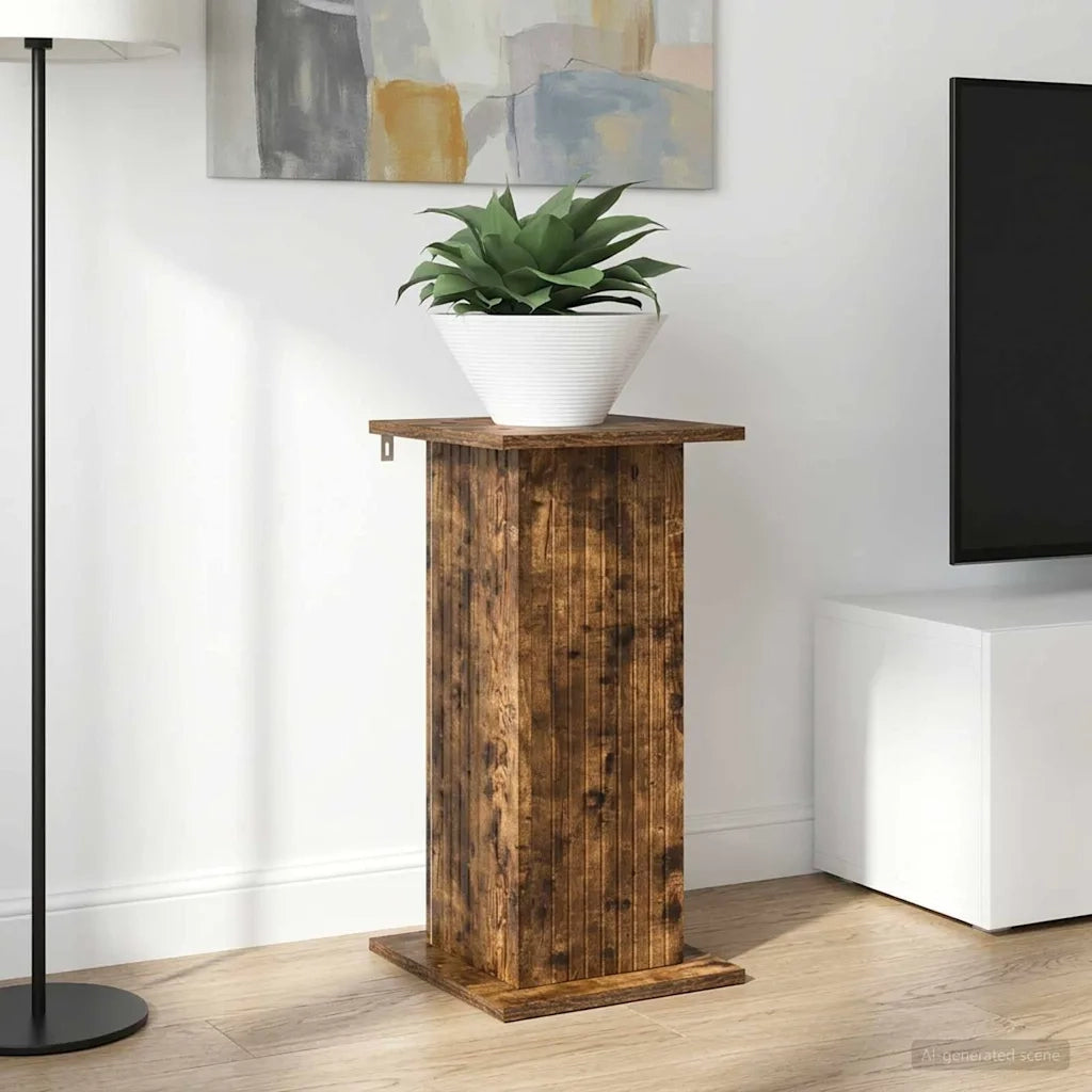 Supporto per piante Rovere Fumo 30,5 x 30 x 60,5 cm