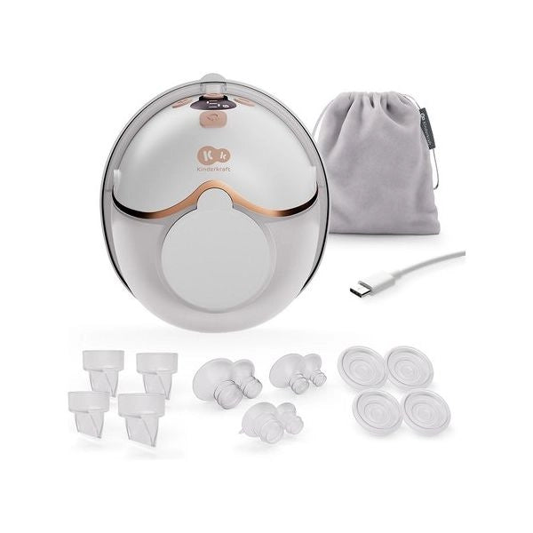 Tiralatte elettrico kinderkraft kemafl00gld0000 mamaflow singolo a bat