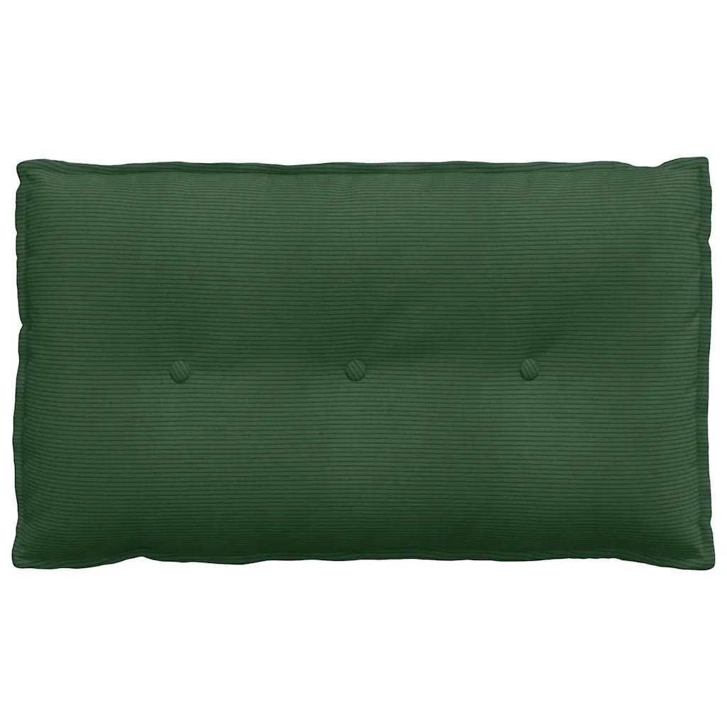 Cuscino per Schiena | Cuscino dorsale Verde Giungla 80 x 50 cm Tessuto in Cords