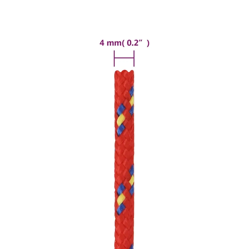 Corda per barca Rossa 4 mm 250 m in Polipropilene 152383