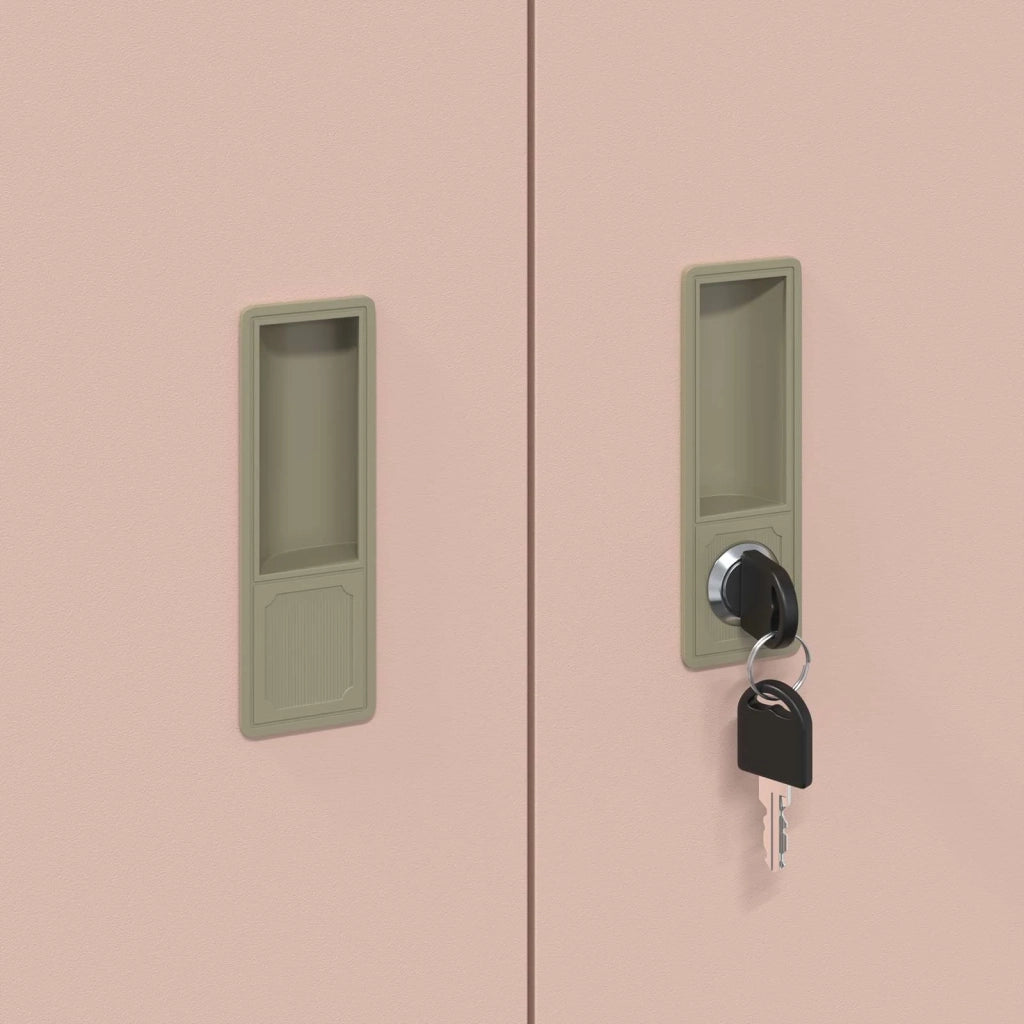 Armadio Rosa 90 x 40 x 105 cm Acciaio CFW5240350