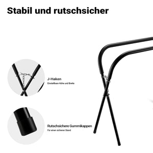 Cavalletto pieghevole per verniciatura fino a 220 kg, robusto cavalletto in acciaio, regolabile in altezza, supporto di montaggio per verniciatura auto