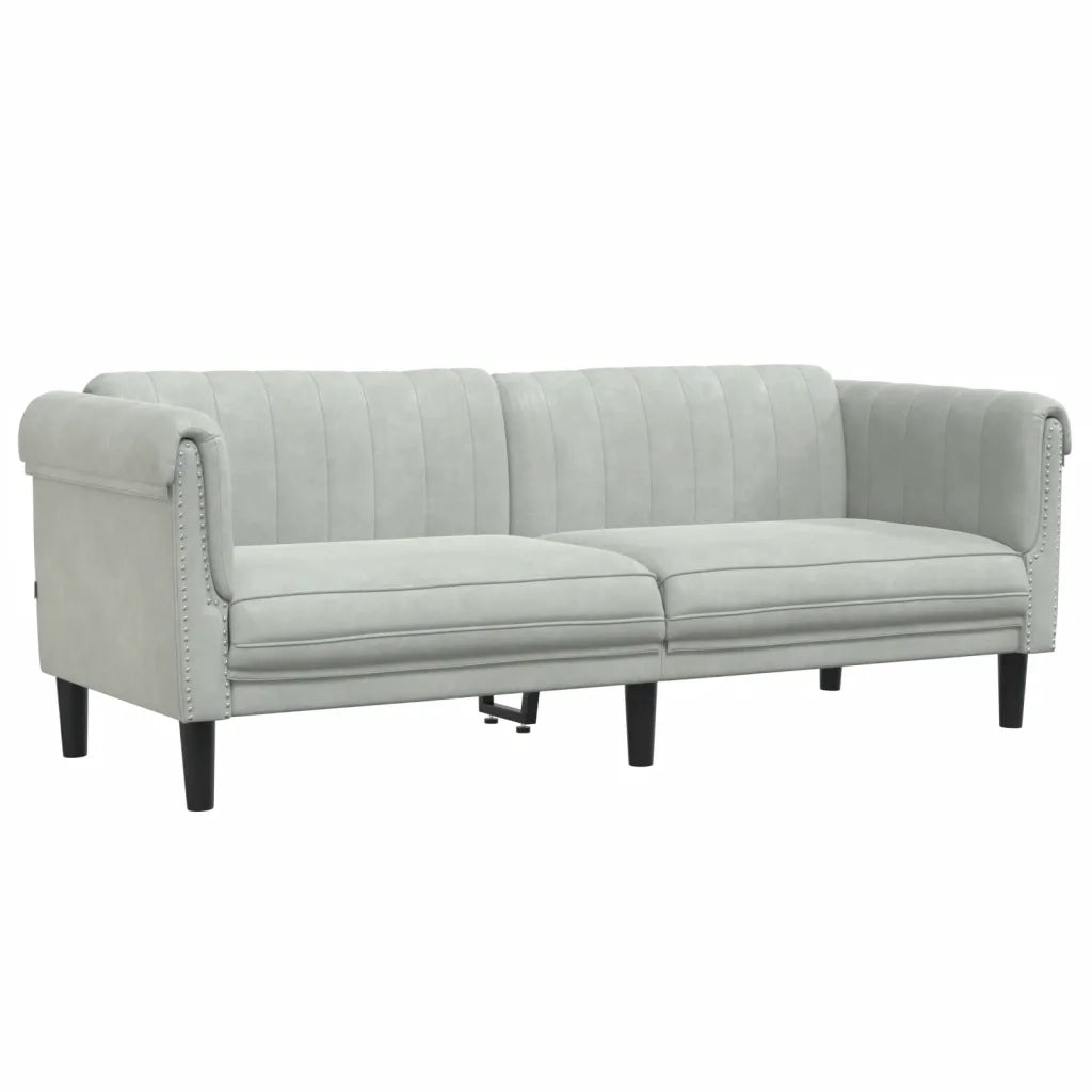 Set di Divani 3 pz Grigio Chiaro in Velluto 3209209
