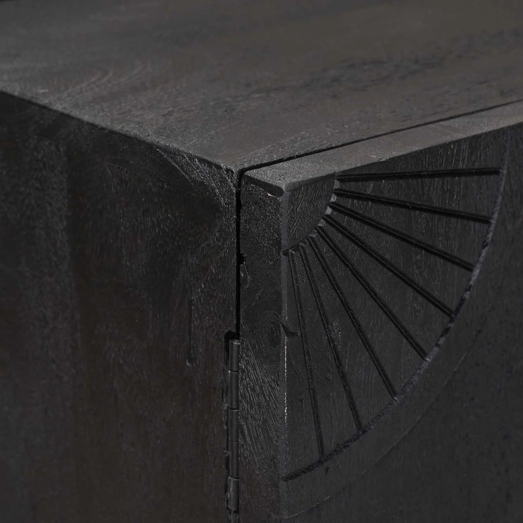 Credenza Nero 55 x 30 x 95 cm