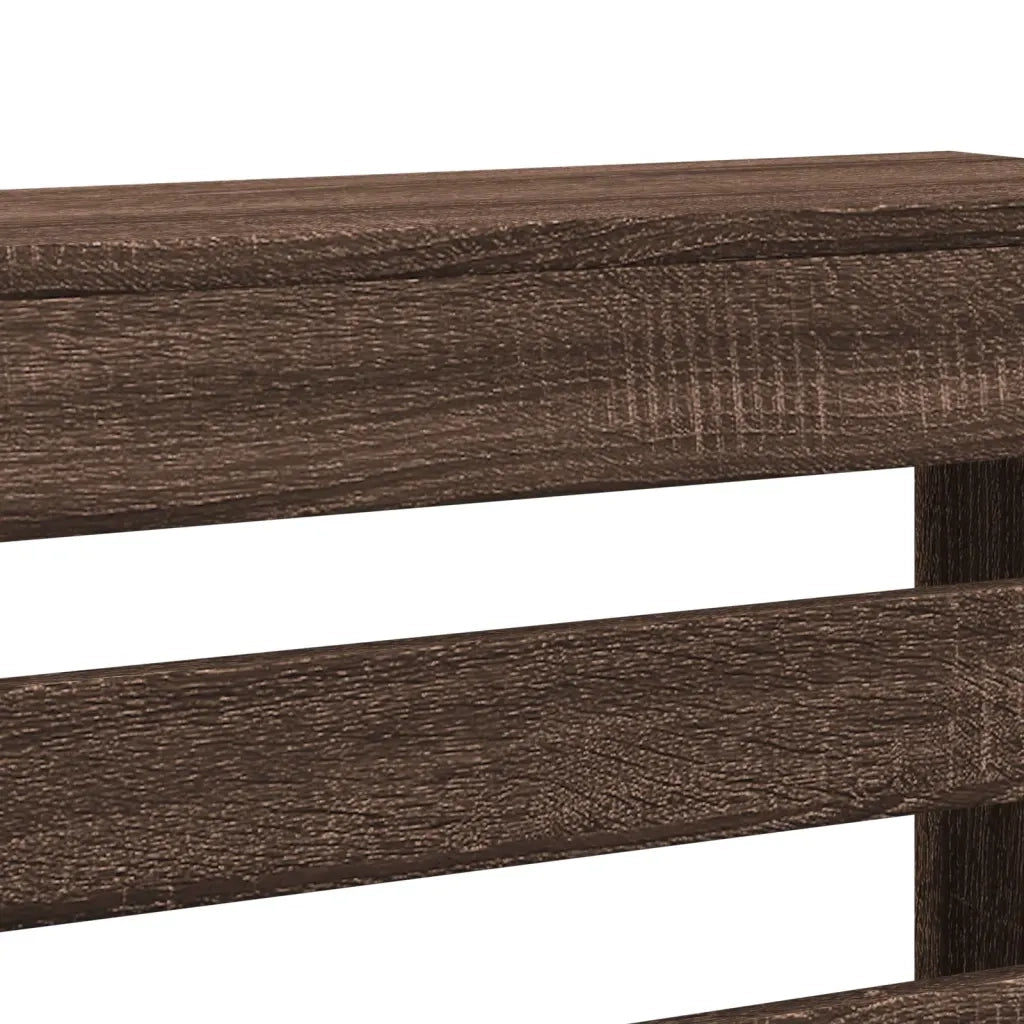 Copertura Termosifone Rovere Marrone 104x20x82cm in Multistrato 852696
