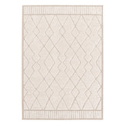 Tappeto interno con motivo etnico berbero, beige e crema