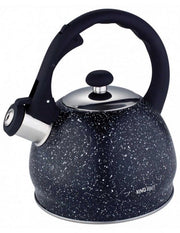Bollitore con fischietto in marmo Kinghoff KH-1403 da 2 litri con manico Soft Touch