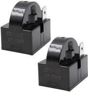 Compressori di Avvio - Avvio Starter per 1 Pin - 2 Pezzi - Starter di Riparazione - 12 Ohm - Adatto per Frigoriferi