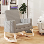 Sedia a Dondolo Grigio Chiaro in Tessuto cod mxl 38260
