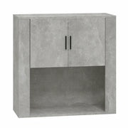 Mobile contenitore a parete pratico 80 x 33 x 80 cm legno composito grigio cemento 02_0048277