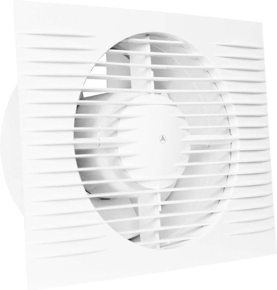 Ventilatore per bagno STYL II 100 WCH con funzione di timer e umidità per installazione a parete 100 mm