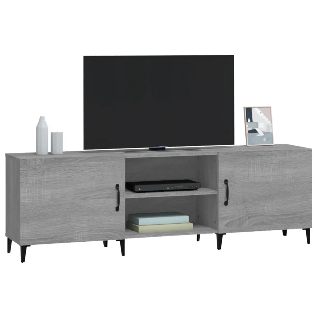 Mobile Porta TV Grigio Sonoma 150x30x50 cm in Legno Multistrato 817505