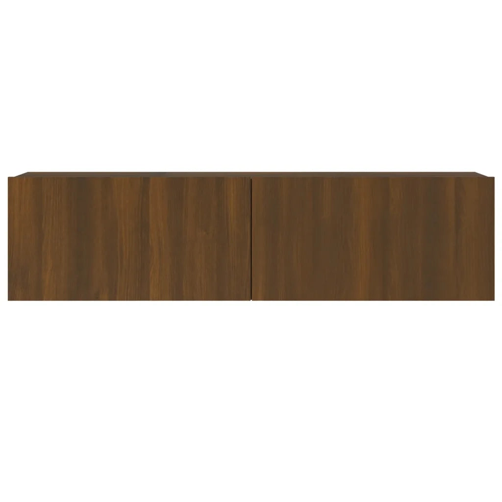 Mobile TV Muro Rovere Marrone 120x30x30cm Legno Multistrato cod mxl 33983