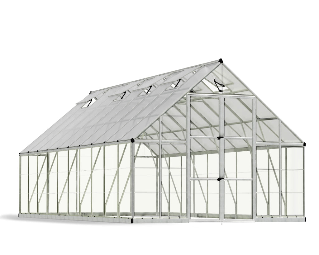 Serra Da Giardino in Policarbonato Balance Ibrida  604X304X257 cm Argento