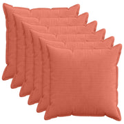 Federa 6 pz HOUTEN Rosso Arancio 70 x 70 cm corduroy 921342