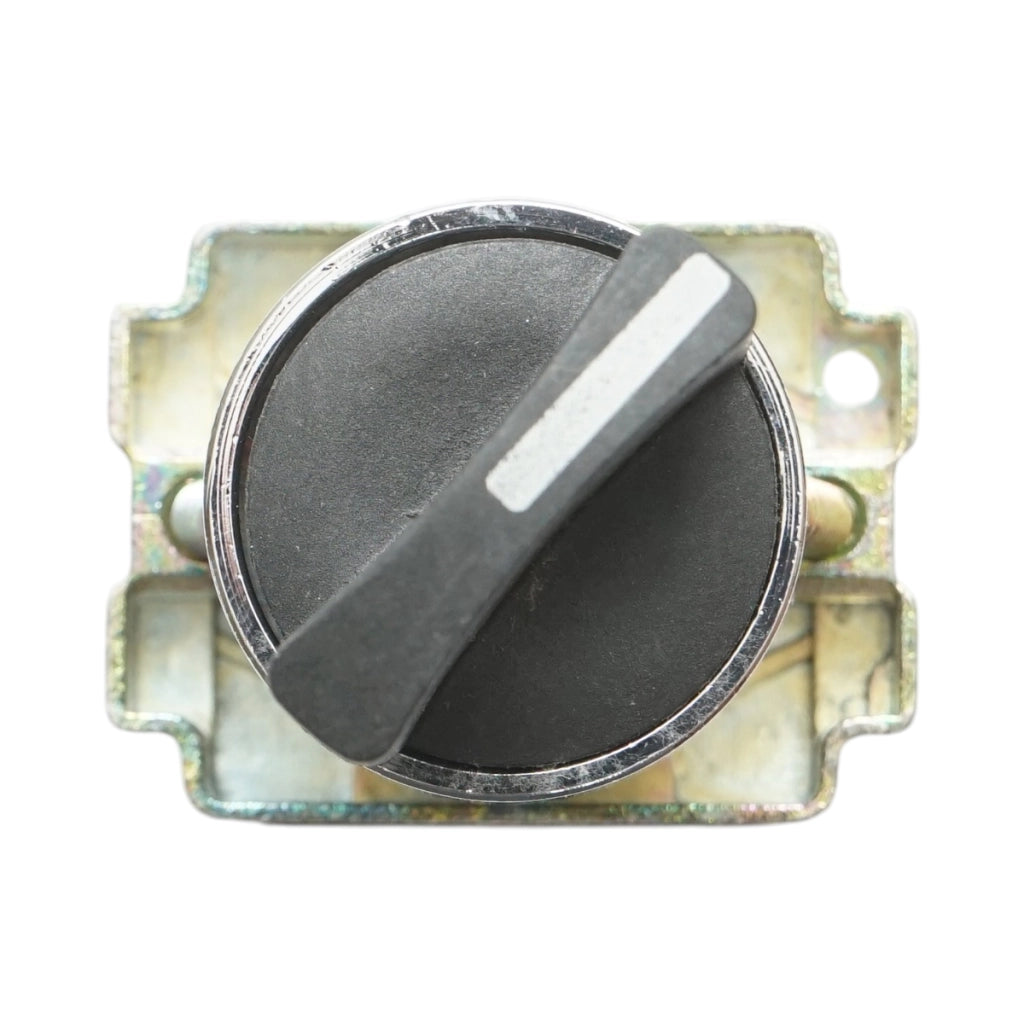 Selettore a 2 posizioni, nero, con ritorno, 1NO+1NC, 400V/10A, LAY5 Breckner Germany