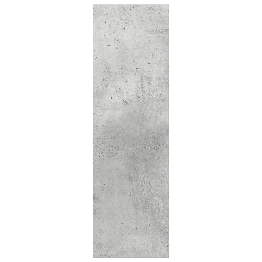 Scarpiera a Muro Grigio Cemento 60x18x60cm in Legno Multistrato 806726
