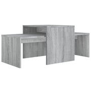 Set di Tavolini da salotto | Tavolino da caff¨¨ | Tavolino da Soggiorno Grigio Sonoma 100x48x40 cm Legno Multistrato