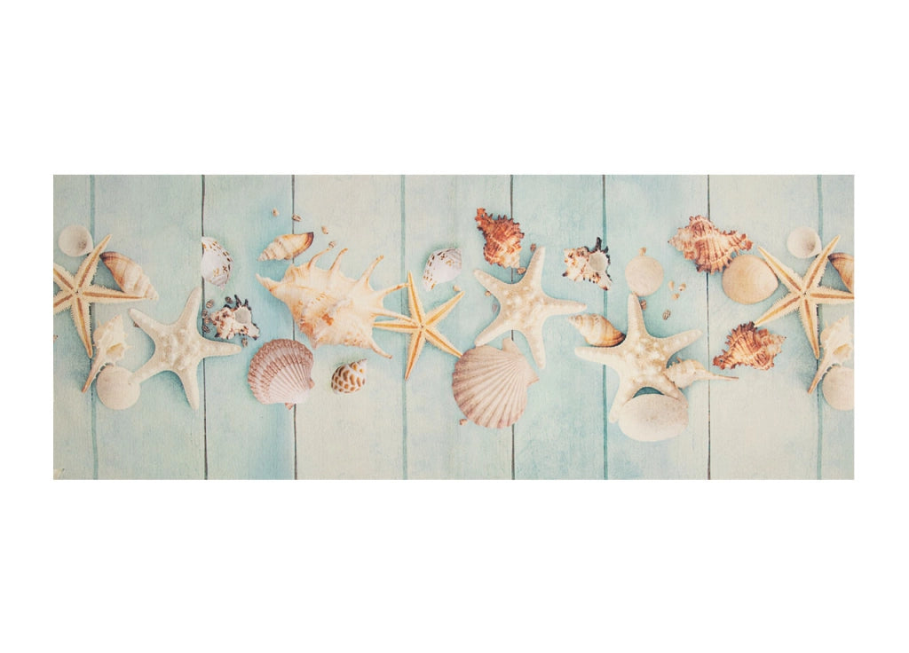 Tappeto Cucina Antiscivolo Stampa Digitale Emozioni Fantasie Maiolica Marina - 58x80 - Profumo Mare