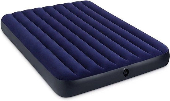Letto aereazione classico Queen - 152 x 203 x 22 cm - Blu con pompa elettrica