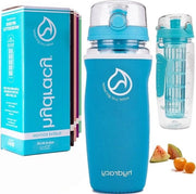 Drinko per infusione 1 litro - BPA-free con infusore e copertura isolante - inclusa la guida con 27 ricette - eBook regalo