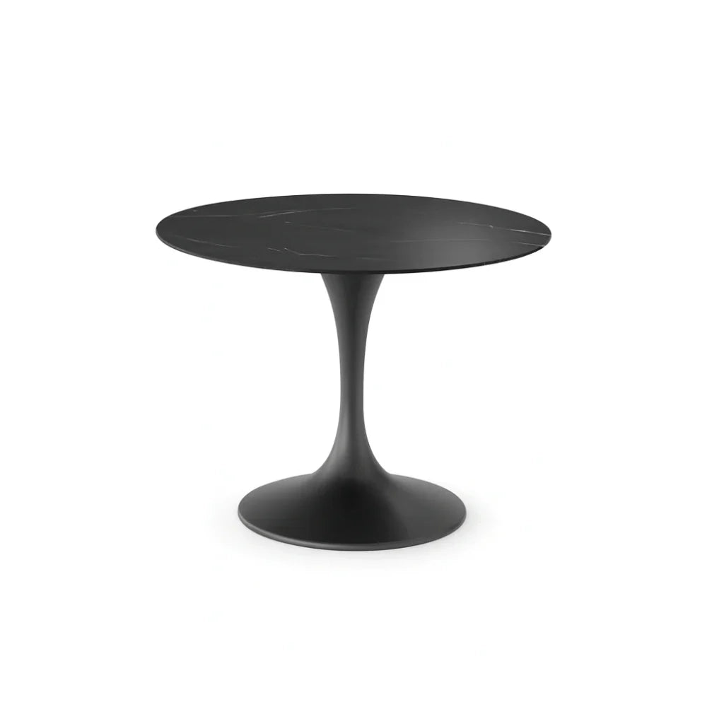 Tavolo da pranzo fisso in ceramica effetto marmo nero Circe 100x100 cm fino a 4 posti | Duzzle