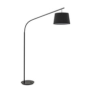 Piantana Industrial-Minimal Daddy Metallo Nero 1 Luce E27