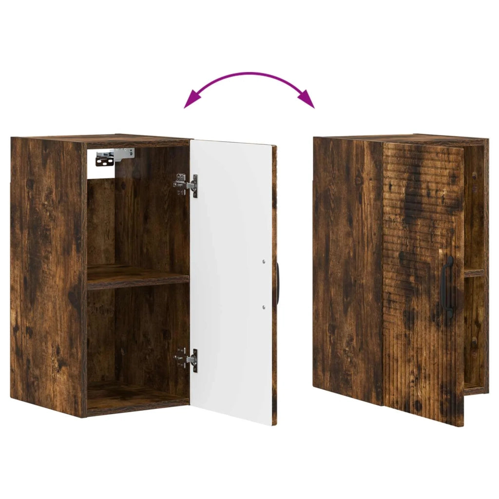 Armadio da bagno a muro HAARLEM Rovere Fumo 30 x 31 x 59 cm 896810