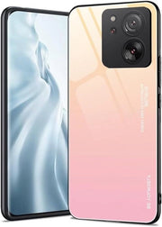 Copriphone per Xiaomi Mi 13T - Colorazione vetrata schermo posteriore - Ultra TPU Silicona custodia per telefono - Assorbimento e resistenza allo shock - Custodia protettiva con parole chiave