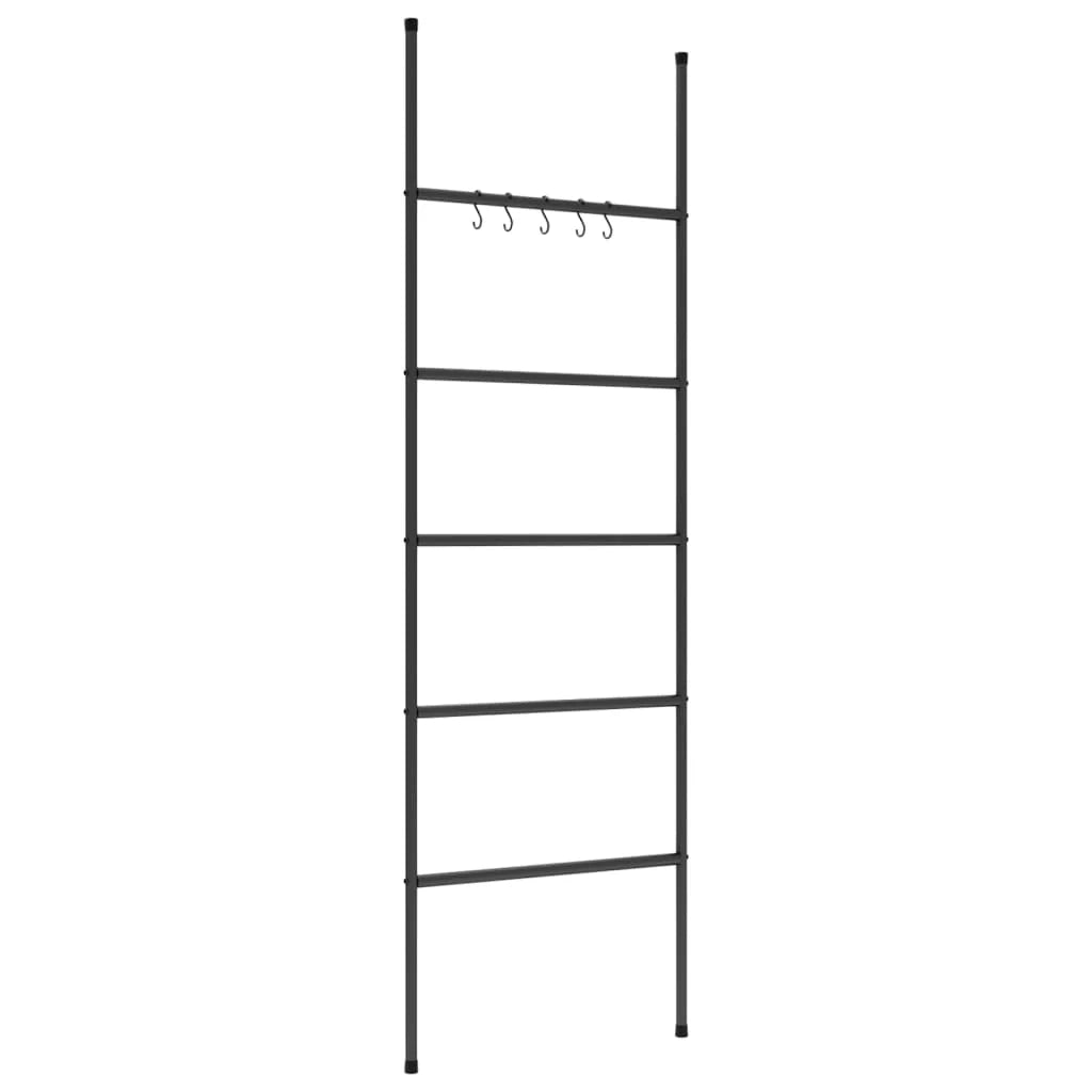 Scala portasciugamani a 5 ripiani 58 x 175 cm ferro nero 02_0005484