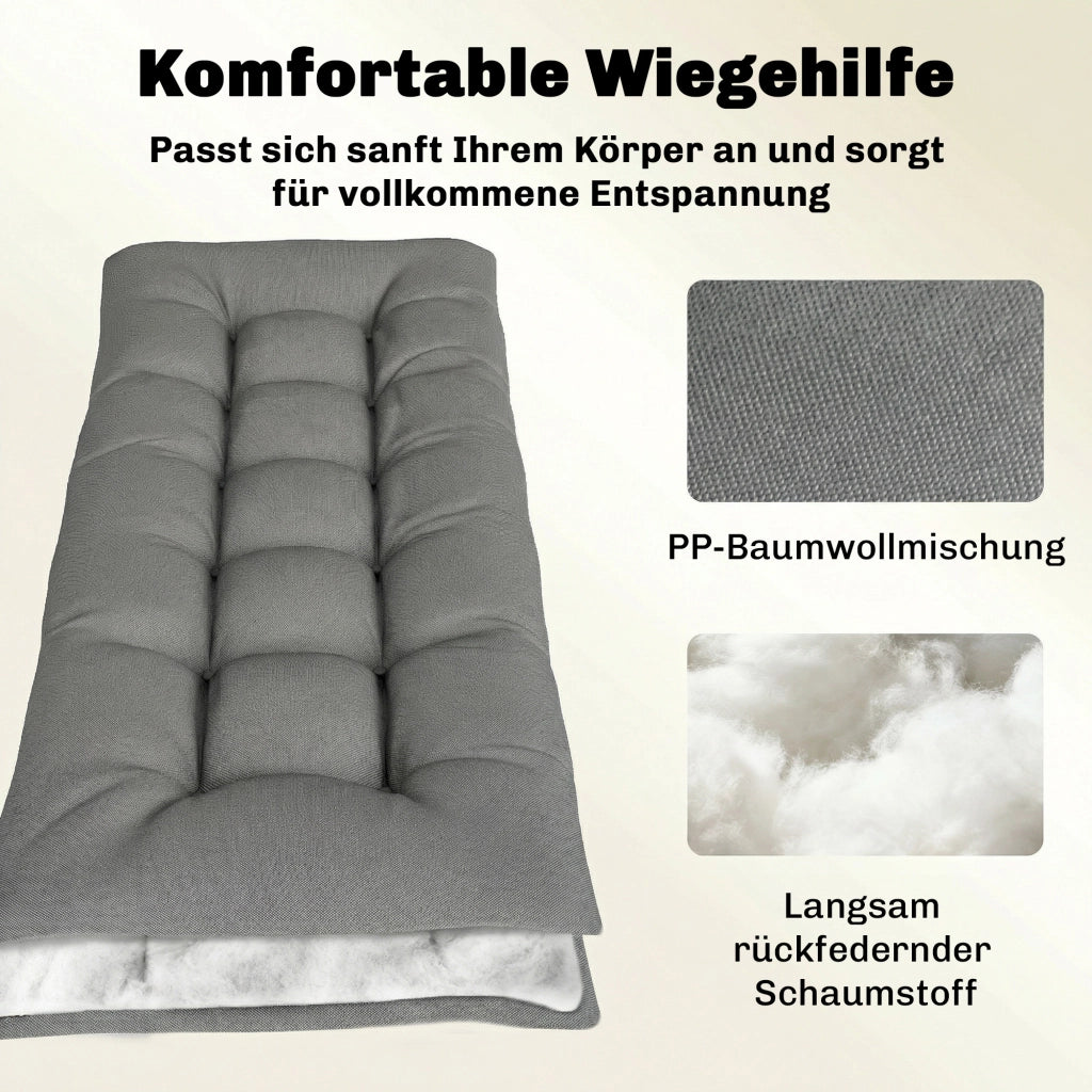 Cuscino per Pallet ¨C Zephmum ¨C Grigio Chiaro 198x65x13 cm