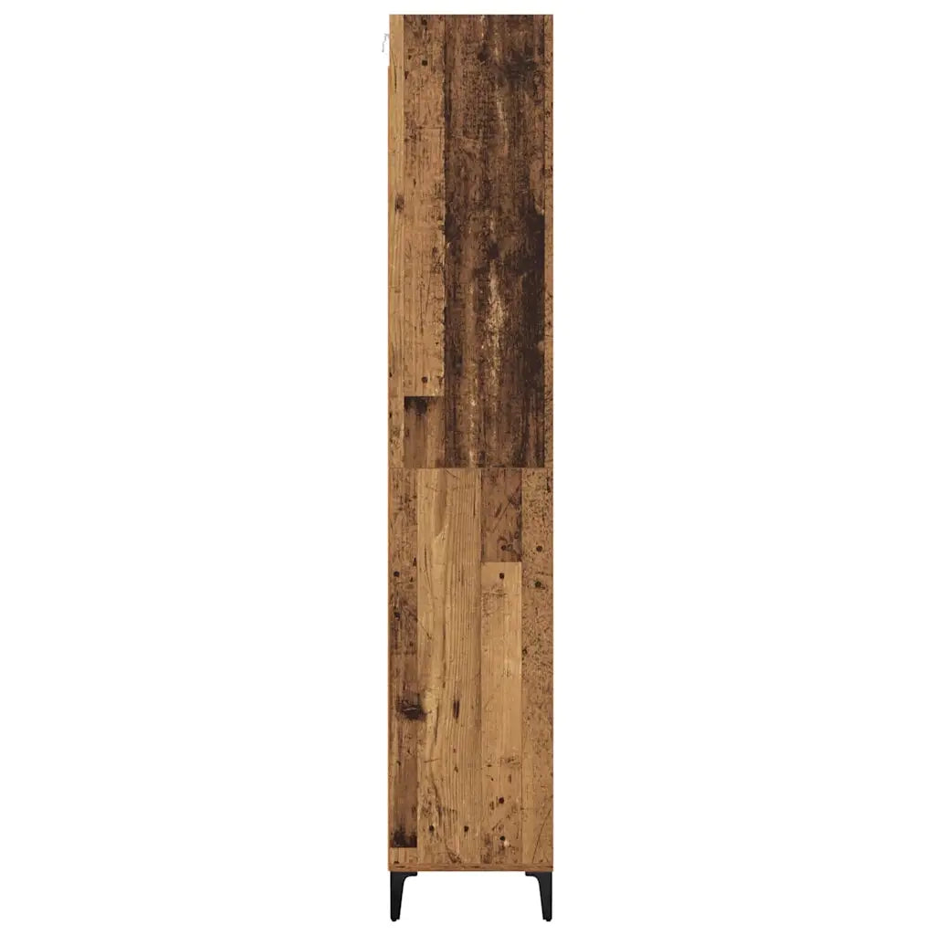 Credenza | Madia | Buffet da pranzo | Armadio da pranzo Legno vecchio 69,5 x 34 x 180 cm Legno multistrato