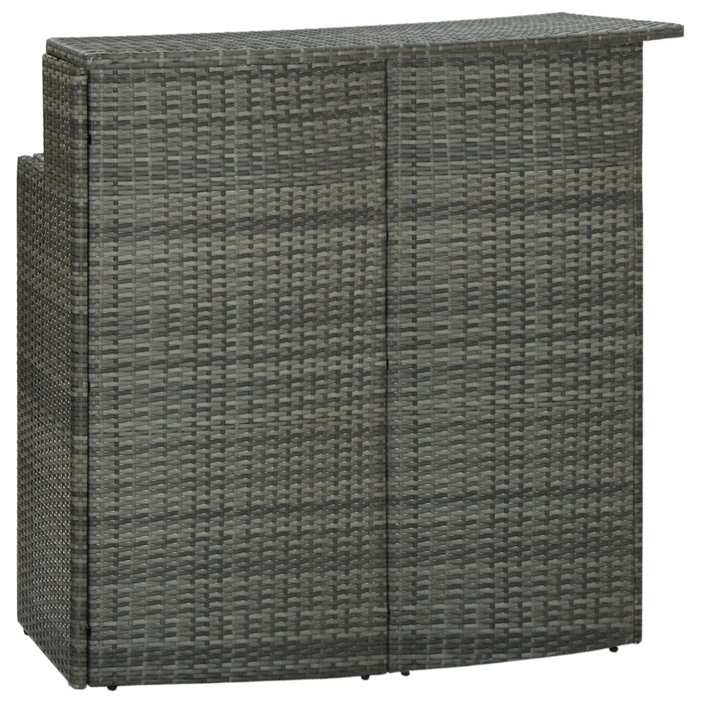 Set Bar da Giardino 5 pz con Cuscini Grigio cod mxl 43746