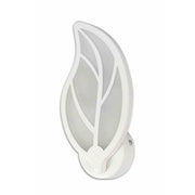 Trade Shop - Applique Foglia A Parete 7 Watt Lampada Abat Jour Luce Fredda Calda Naturale E32 - -bianco Naturale      -