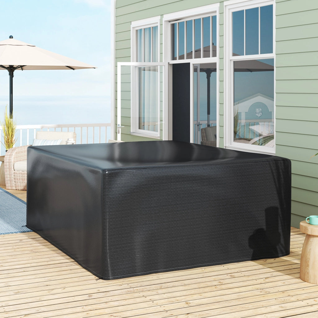 Copertura protettiva per set giardino ¨C Xylo ¨C Polietilene anti-UV 235x190x90cm nero