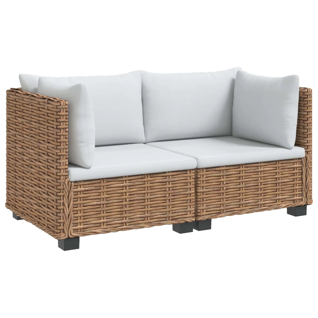 2 pz Set Lounge in Rattan con Cuscini GENDT Rattan naturale 3429856
