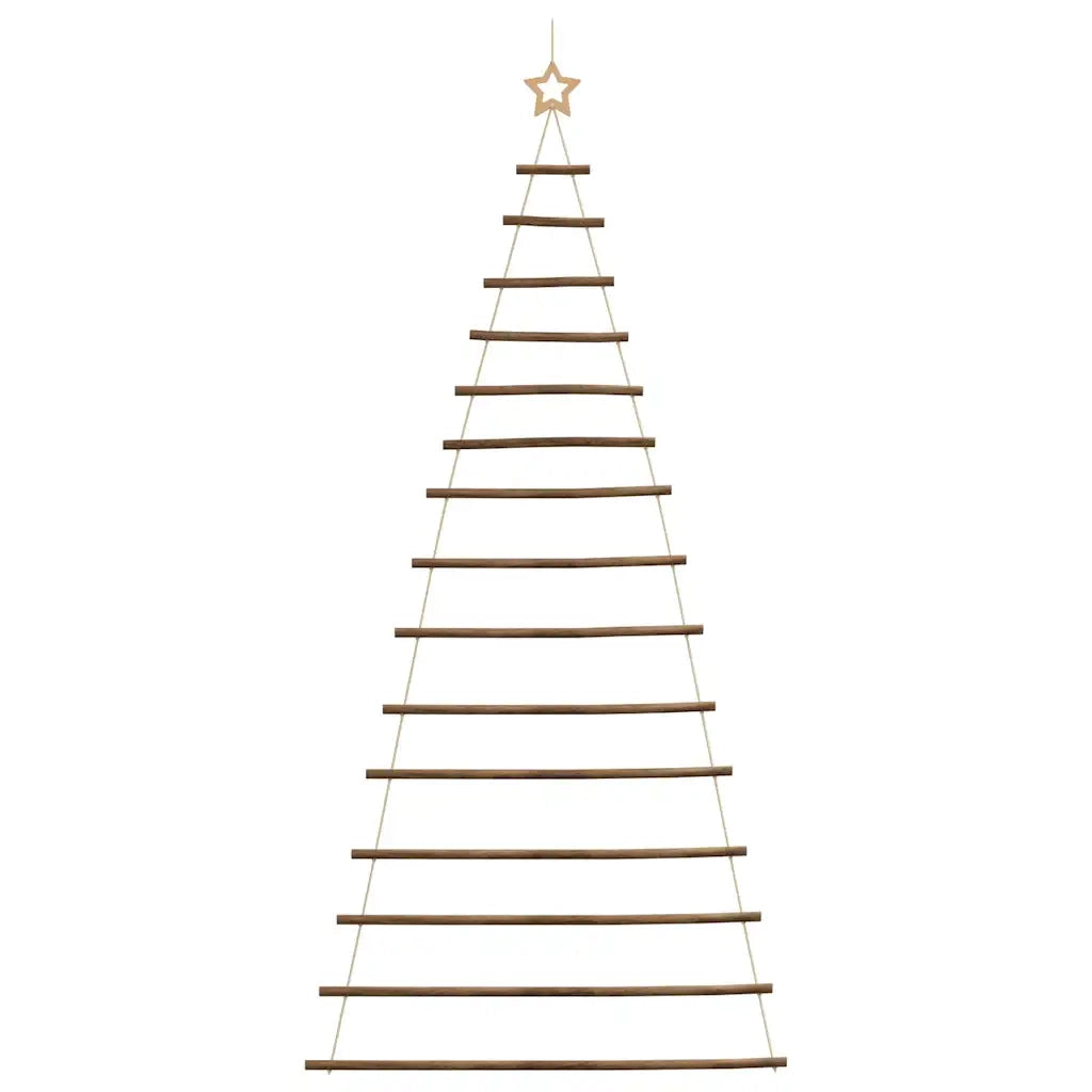 Albero di Natale sospeso con stella superiore 100x210 cm Ramo naturale 4101013