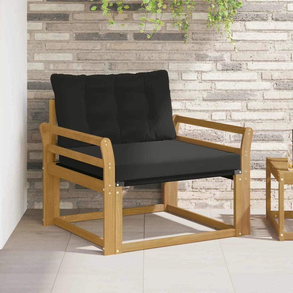 Set di divani da esterno-Sofa da giardino Legno di Acacia Massello e Textilene 732841