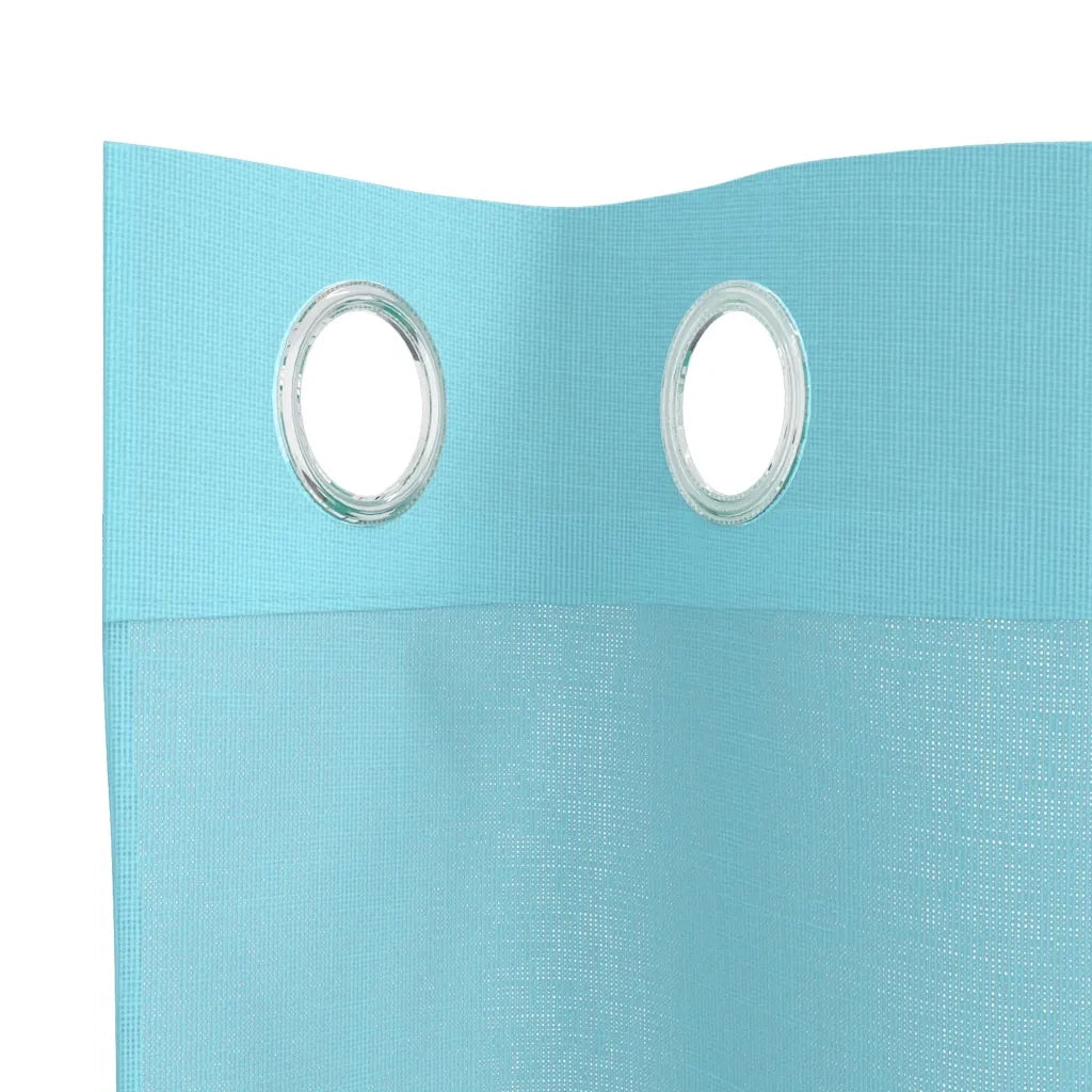 Tende in Voile con Occhielli 2 pz Turchese 4102145