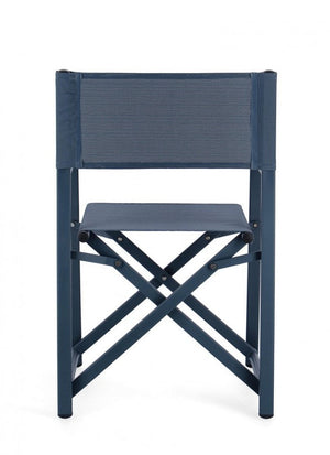 Set 2 Sedie Regista da Giardino 48x56x86h cm Taylor Navy