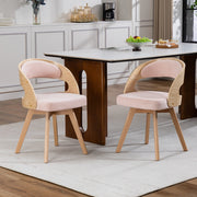 SEDIA DA PRANZO Girevole 360° 44x41x75 cm Lino Rosa
