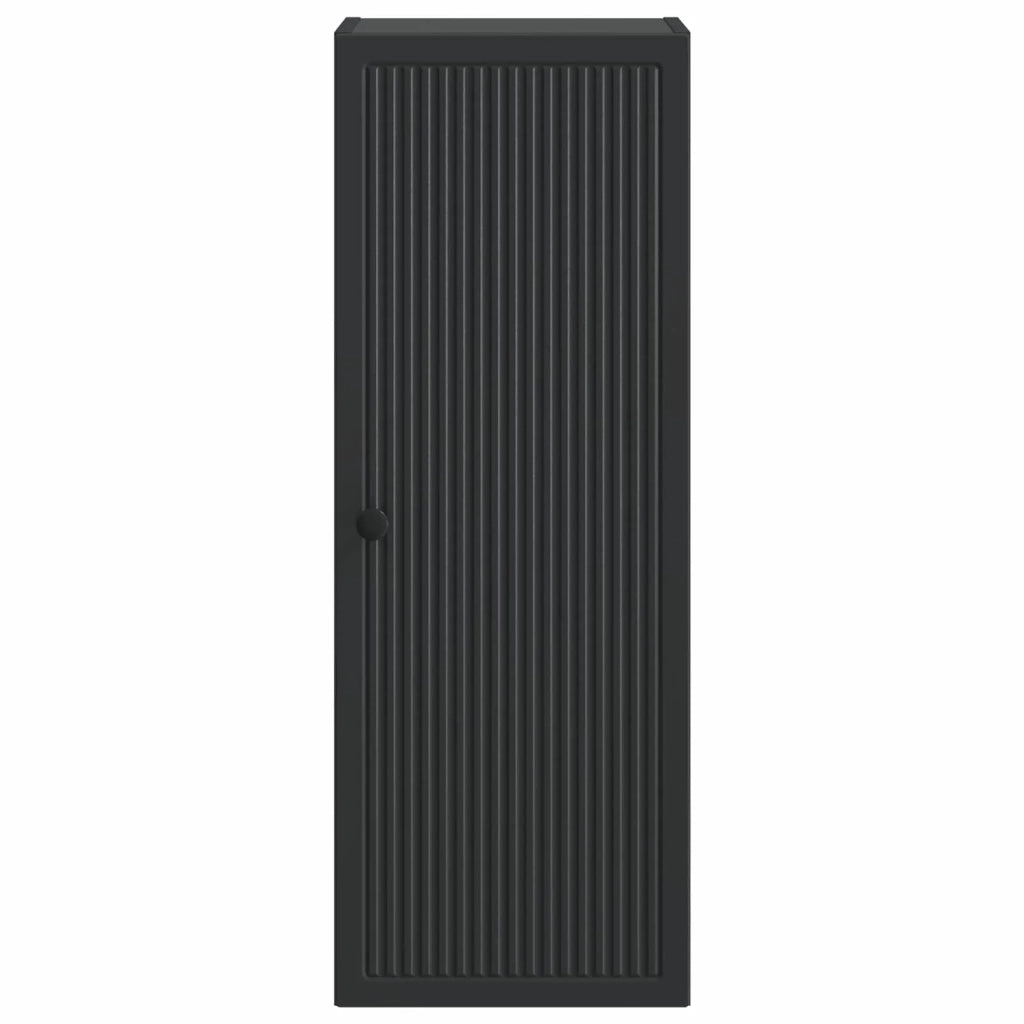 Mobiletto a muro Nero 33 x 34,5 x 90 cm Legno ingegnerizzato 897906
