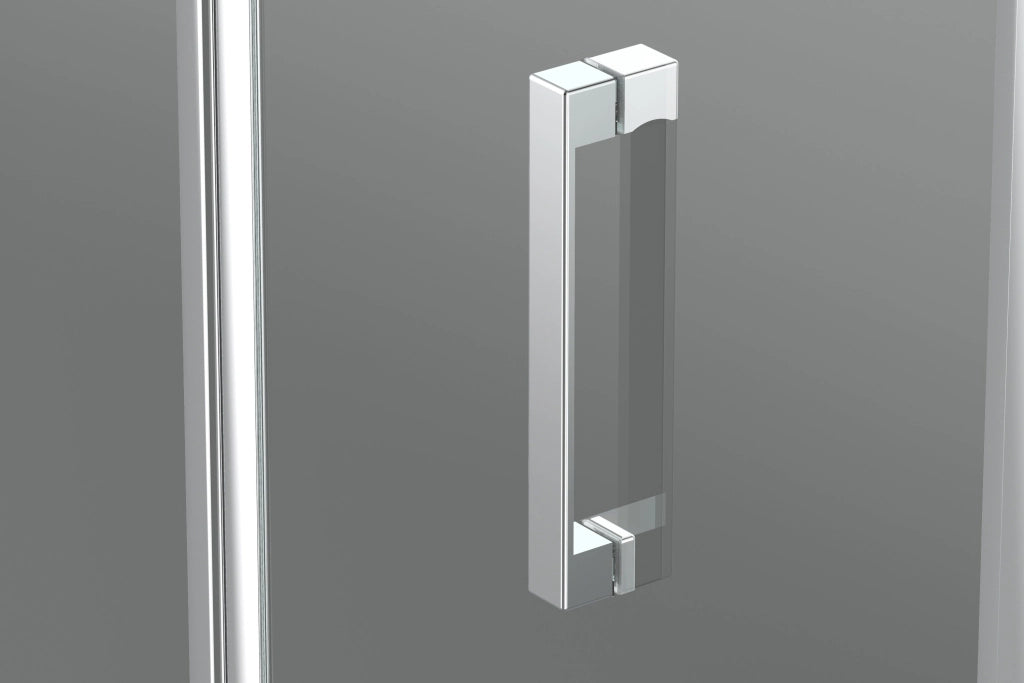 Box doccia a nicchia 150 cm porta scorrevole apertura laterale H195 cm ALBA Cromato