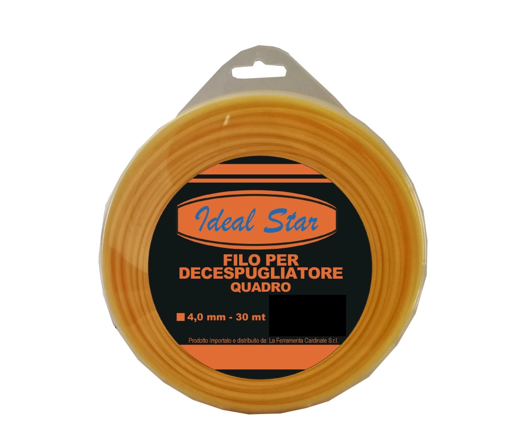 FILO PER DECESPUGLIATORE QUADRO IDEAL STAR mm 3,0x50 mt - IDEAL STAR