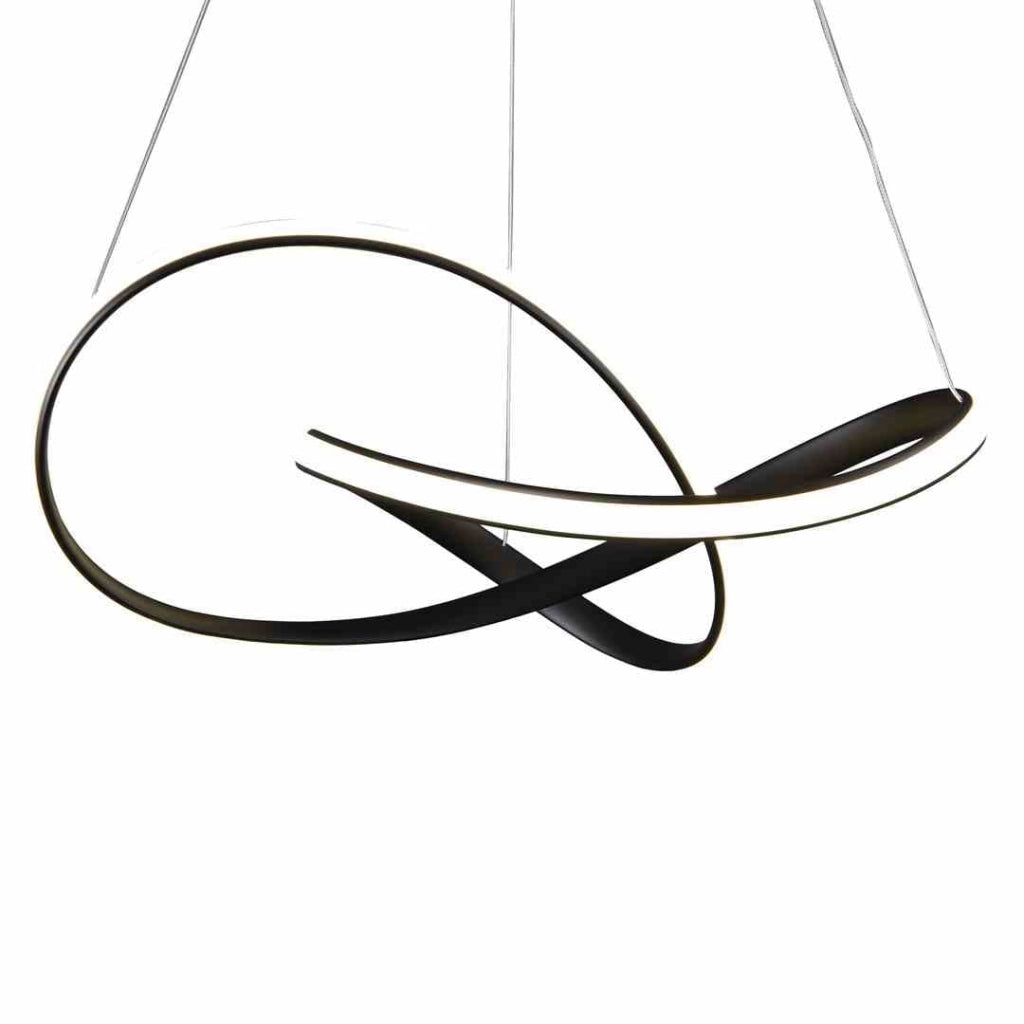 Lampadario sospeso LED Milagro Cappio Ø60 nero 36W 4000K