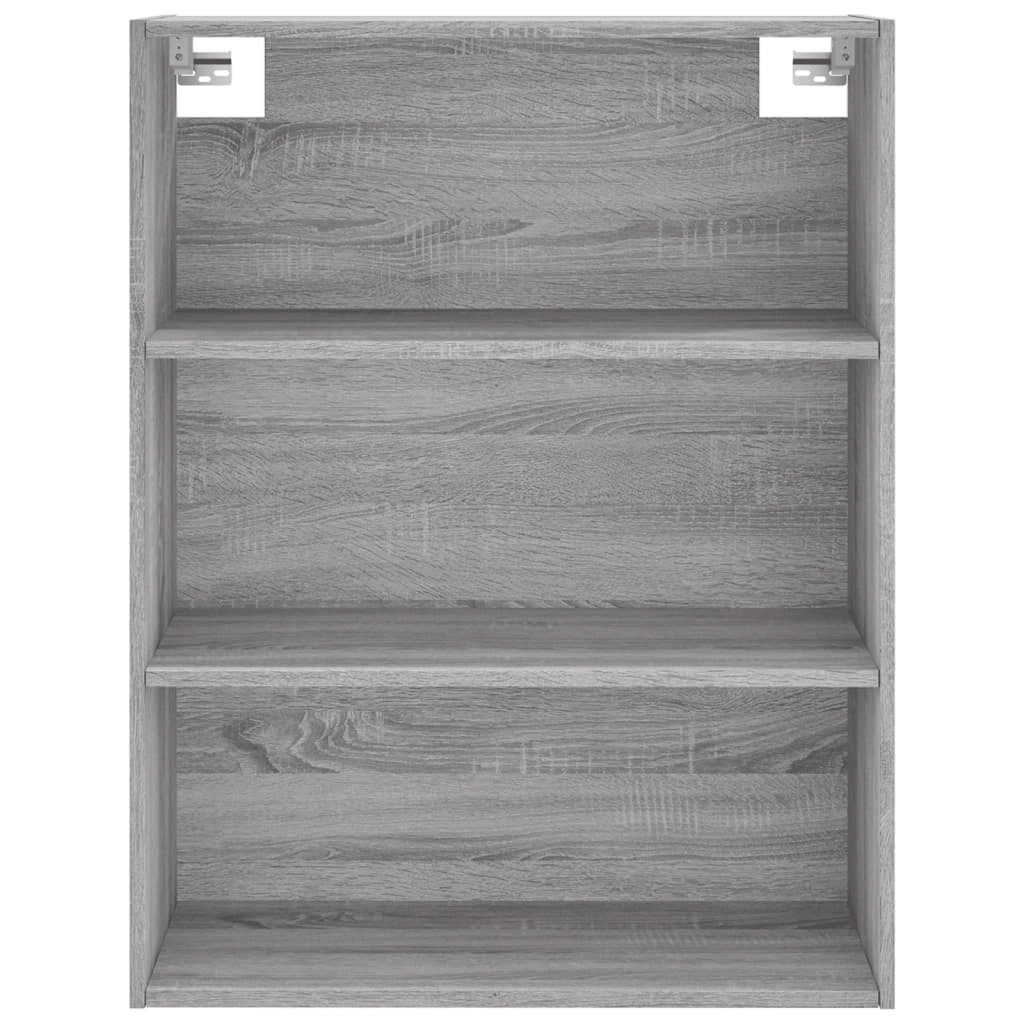Buffet credenza cassettiera armadio mobile contenitore organizer cucina soggiorno salotto rovere Sonoma alto 69,5 x 34 x 180 cm legno ingegnerizzato grigio 02_0035603