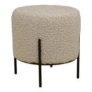 Pouf Alford, Beige, Poliestere, 35,5x35,5x37 cm