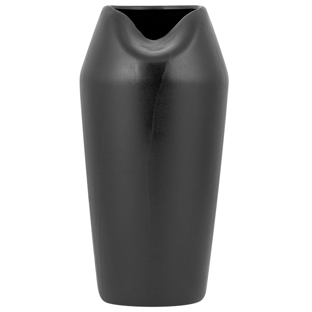 Vaso da Tavolo Decorativo gres porcellanato Nera 33 cm Glam stile moderno