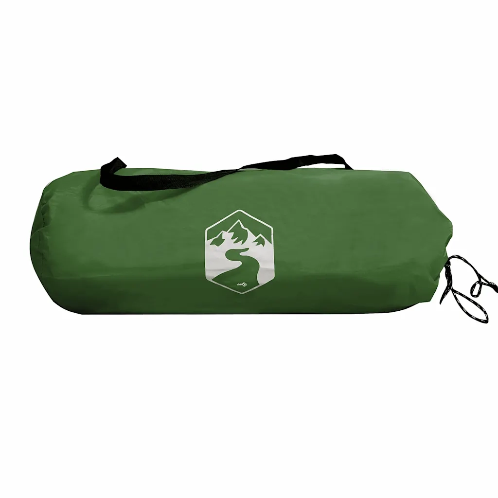 vidaXL Tenda da Doccia Verde Impermeabile